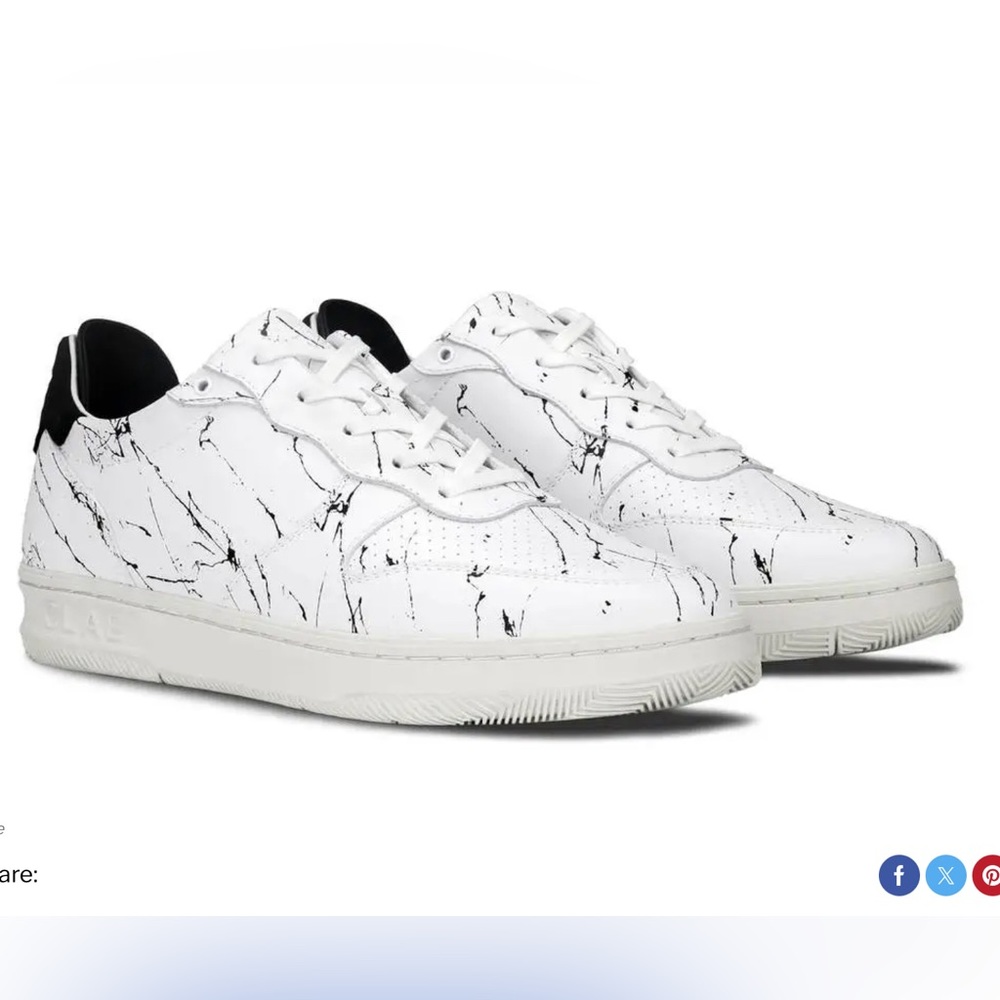 CLAE MALONE - SON OF COBRA X MARBLE-INSPIRED SNEAKER COLLAB, Size 7